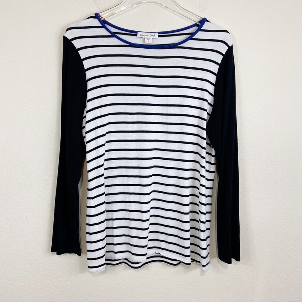 Coldwater Creek Striped Top Sz S